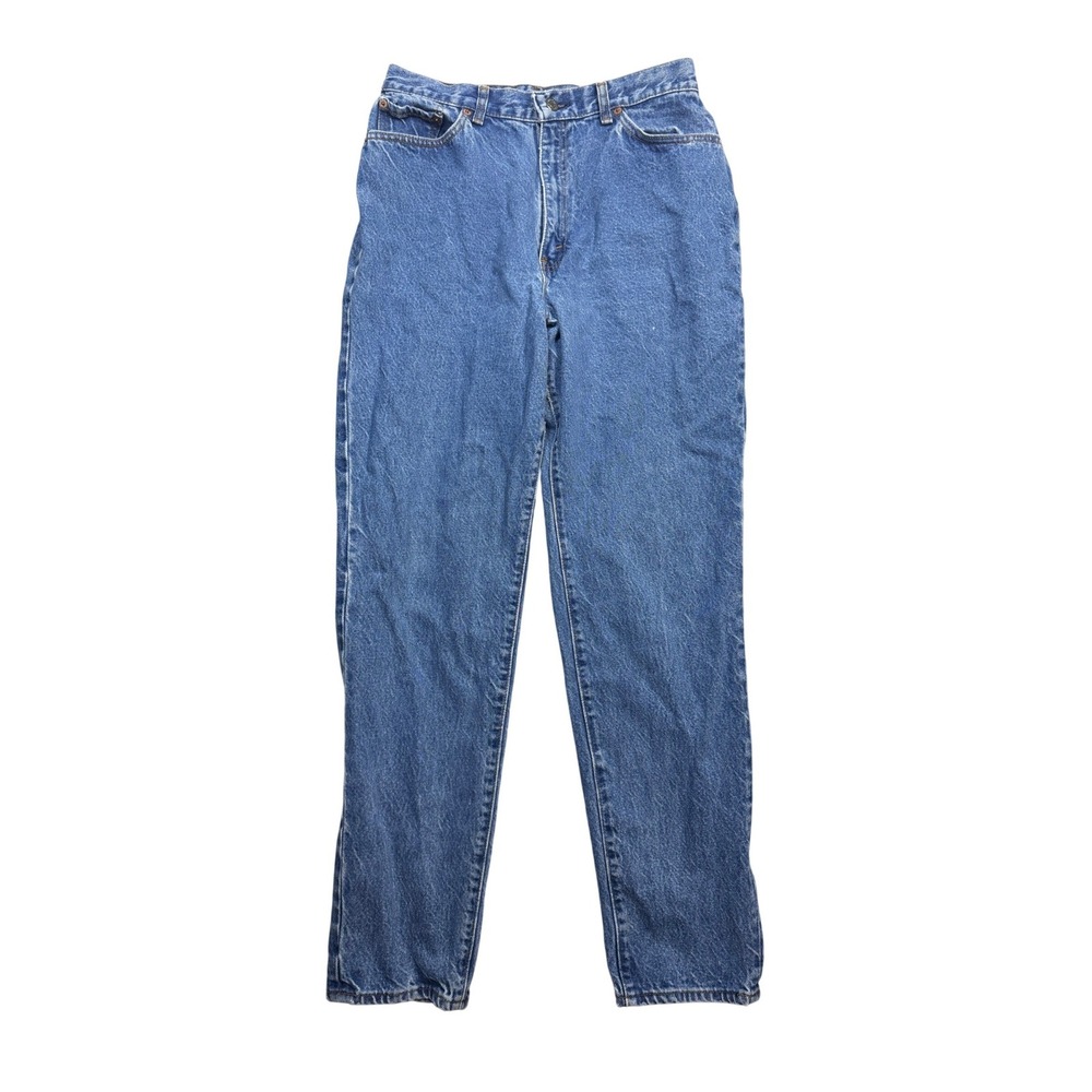 Vintage 70s 80s Levis 505 Jeans Womens 16 USA High Rise Straight Leg Blue Denim